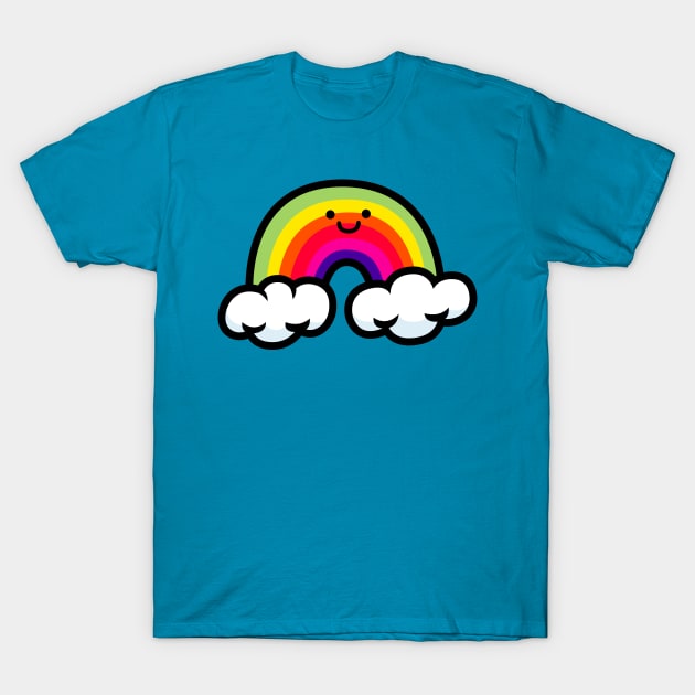 Happy Rainbow T-Shirt by DangerHuskie